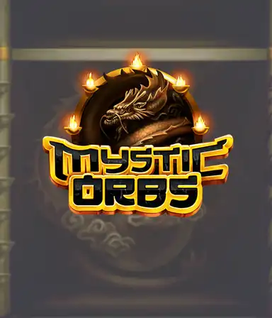 Изображение игрового слота Mystic Orbs от ELK Studios, демонстрирующее мистические шары и символы восточной мистики на барабанах.